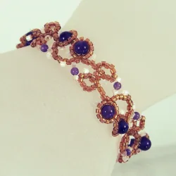 Bracelet S Gold filled 14K - Arabesque Amethyst-Golden - Bracelet S Gold filled 14K - Gold filled 14K